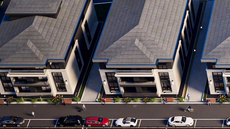 İnce Resort — cadde boyunca cephe dizilimi
