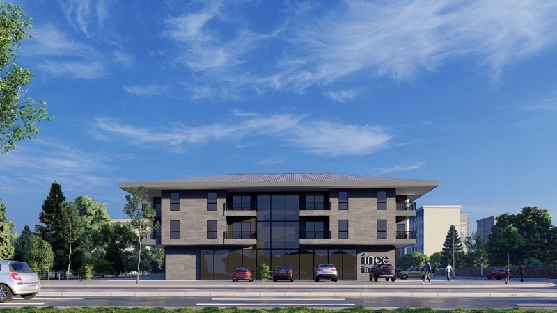 İnce Suites — yan cephe ve balkon dizilimi